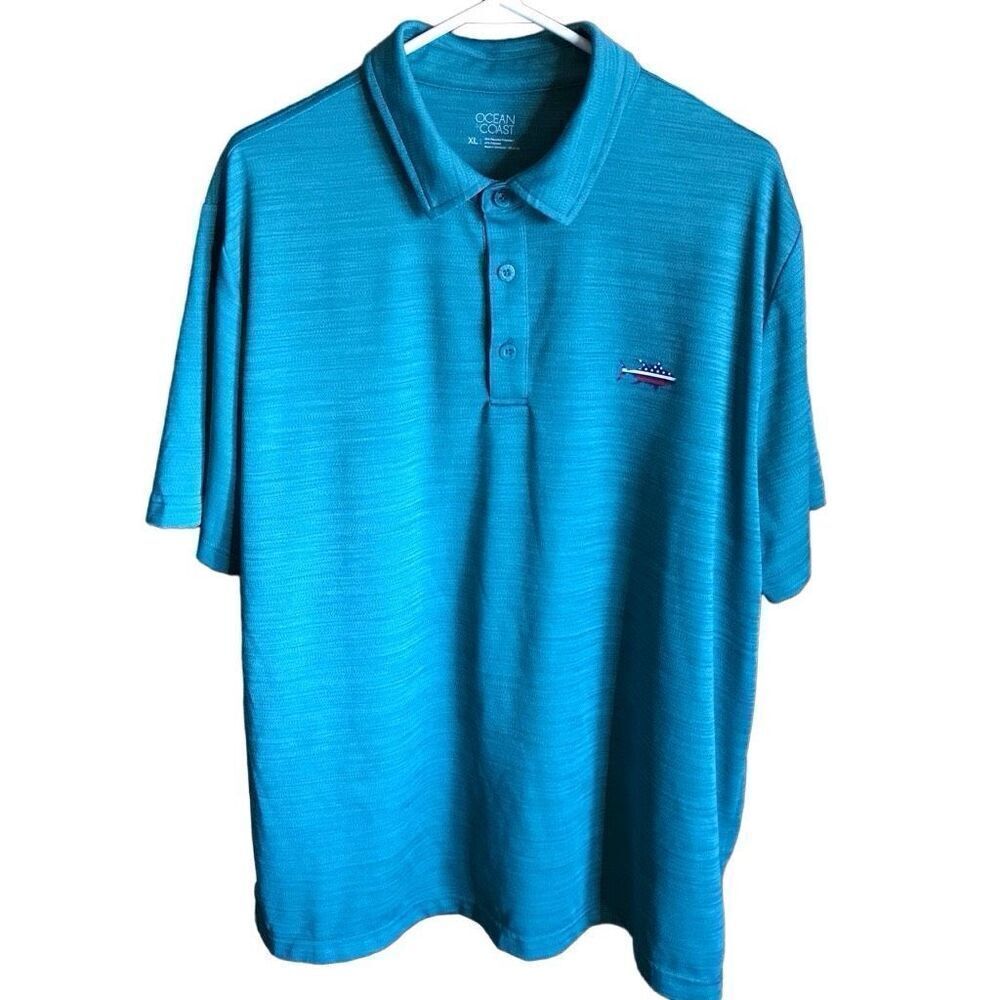 Ocean & Coast golf polo shirt men’s Size XL green short sleeve athletic